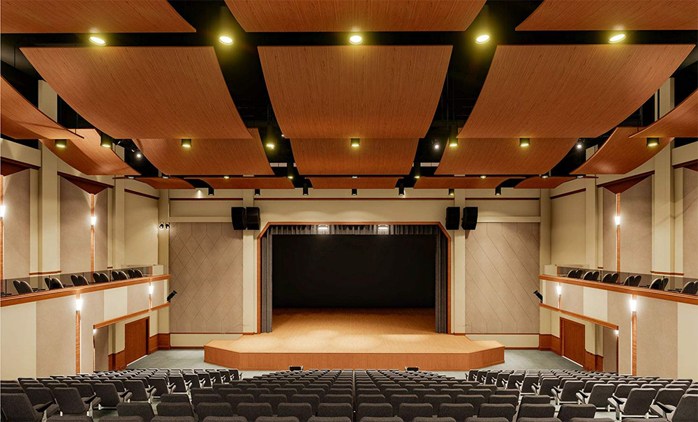 Rendering of Theater Inside Congdon Center for the Performing Arts