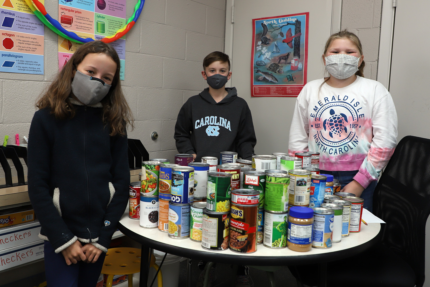 C.A.R.E.S. Crews Collect Canned Food and Coats